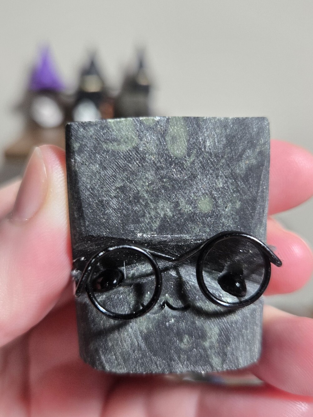 Kambaba Jasper Glasses Crystal Hedgie Buddy
